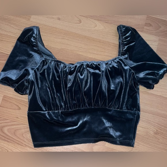 Velvet Blue/Green Top from Boutique - Picture 5 of 5